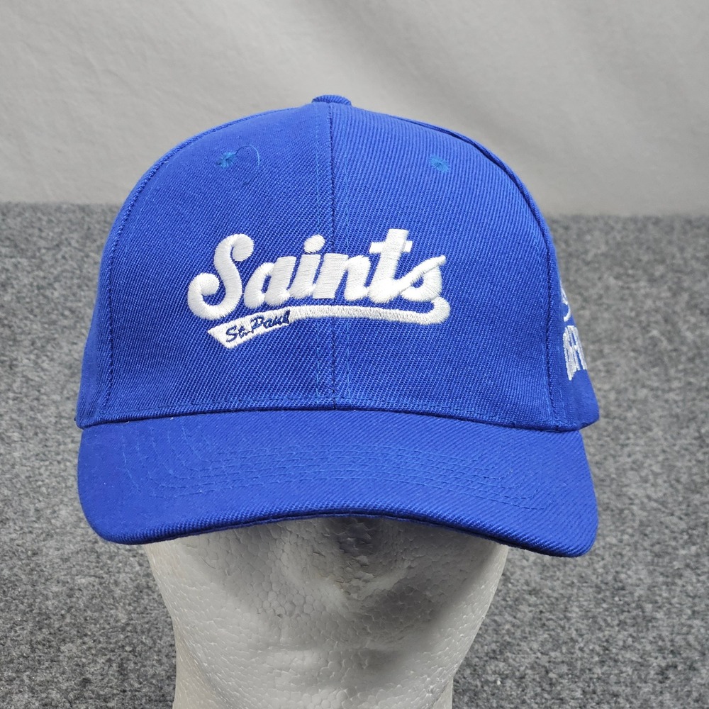 St Paul Saints Baseball Cap Script Blue CHS Field Embroidered Hat MiLB Fan